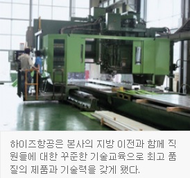 하이즈항공, 고품질 항공 부품, 보잉사도 인정