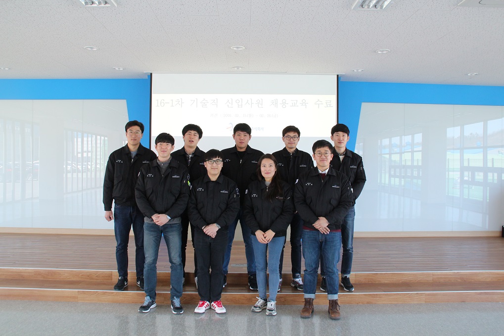 (2016.02.15) Entering training completion of new engineers