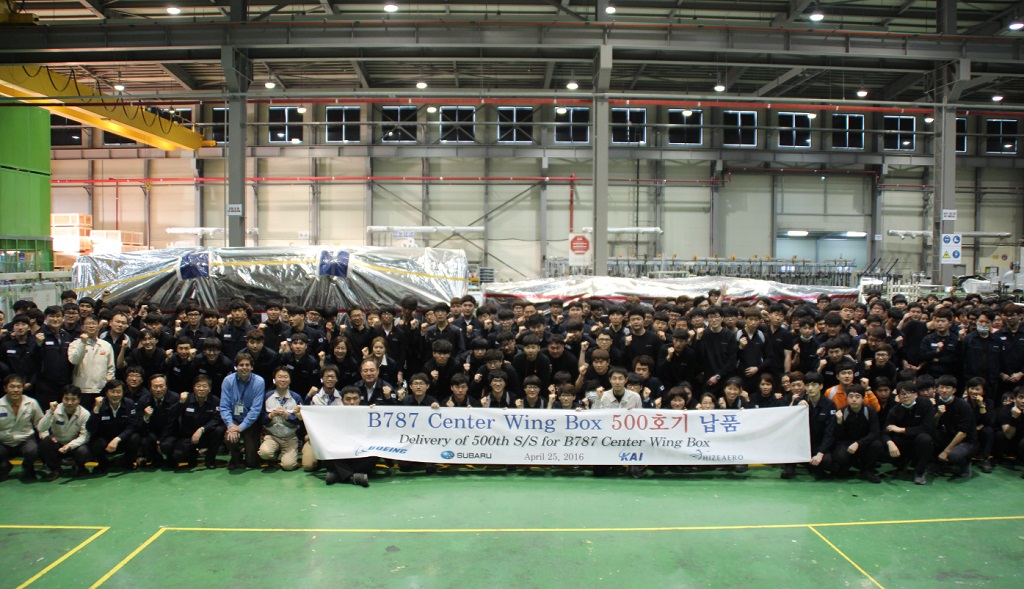 (2016.04.25) B787 Center Wing Box 500th S/S Delivery Ceremony