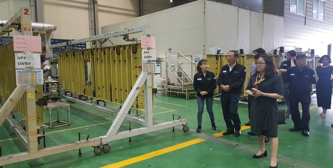 (2018.06.22) Visit Sacheon 1st plant Hizeaero of the Chinese Trade delegation in Shenyang, China