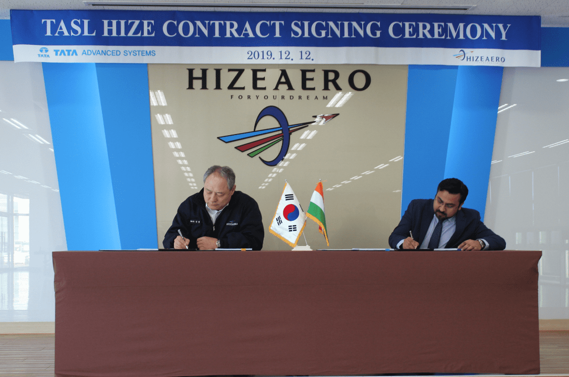 HIZEAERO enters the Indian aviation market for the first time in Korea, Signing an Aircraft Parts Agreement with TATA BOEING